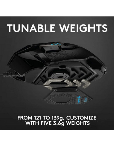 Gaming Mouse Logitech G502, Negru