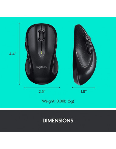 Беcпроводная мышь Logitech M510, Чёрный
