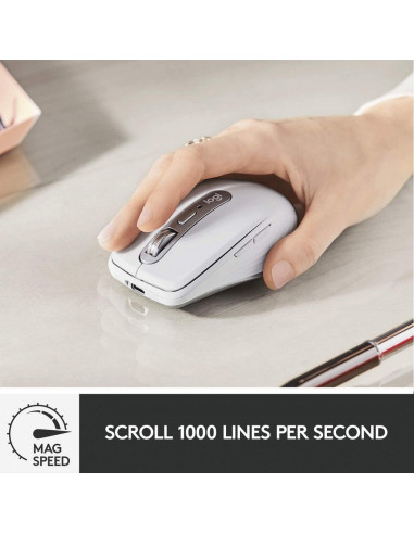 Mouse Wireless Logitech MX Anywhere 3 for Mac, Alb