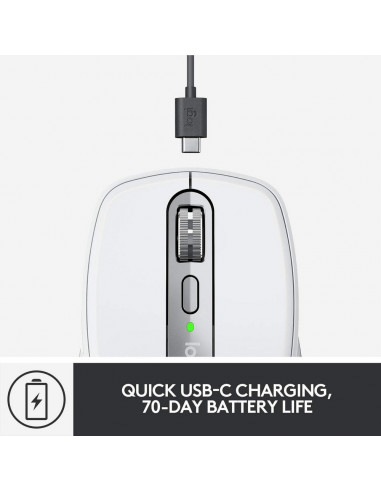 Mouse Wireless Logitech MX Anywhere 3 for Mac, Alb