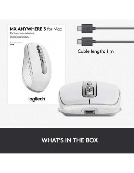 Mouse Wireless Logitech MX Anywhere 3 for Mac, Alb