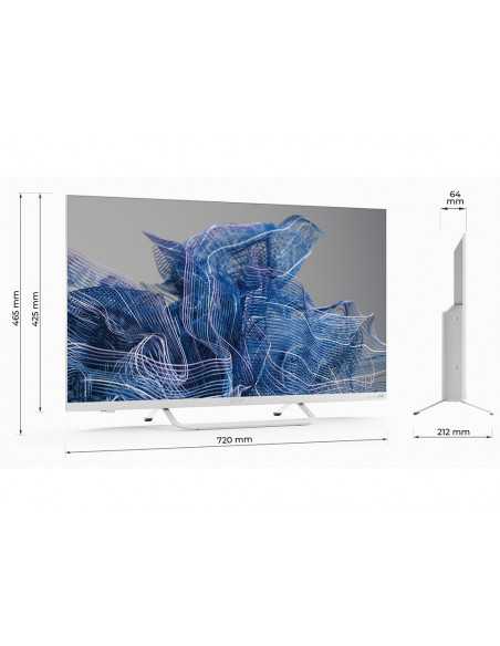 32" LED SMART Телевизор KIVI 32F750NW, 1920x1080 FHD, Android TV, Белый
