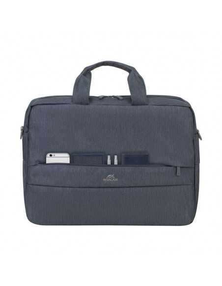Сумка для ноутбука RivaCase Prater, 15.6", Полиэстер, Тёмно-серый
