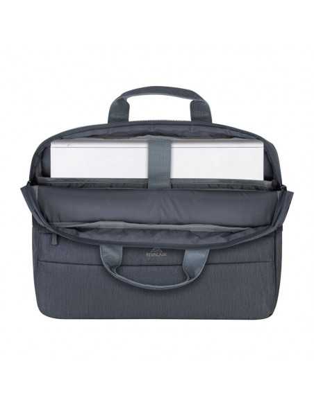 Сумка для ноутбука RivaCase Prater, 15.6", Полиэстер, Тёмно-серый