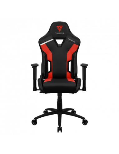 Scaun Gaming ThunderX3 TC3, PU Piele, Negru/Rosu