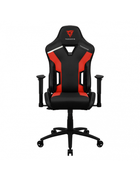 Scaun Gaming ThunderX3 TC3, PU Piele, Negru/Rosu