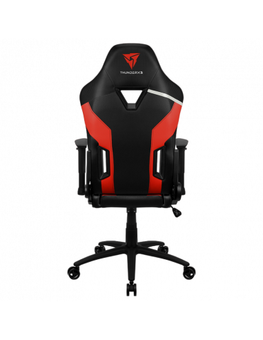 Scaun Gaming ThunderX3 TC3, PU Piele, Negru/Rosu