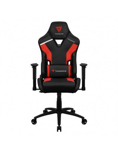 Scaun Gaming ThunderX3 TC3, PU Piele, Negru/Rosu