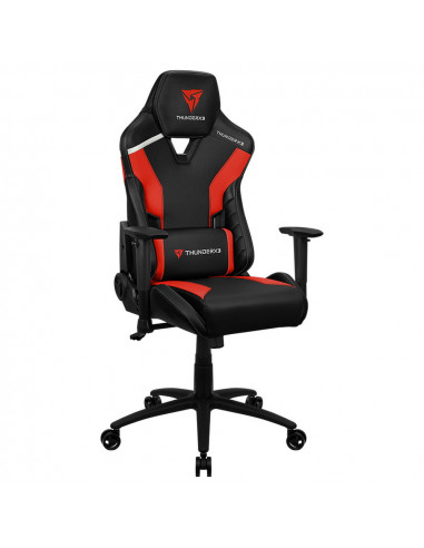 Scaun Gaming ThunderX3 TC3, PU Piele, Negru/Rosu