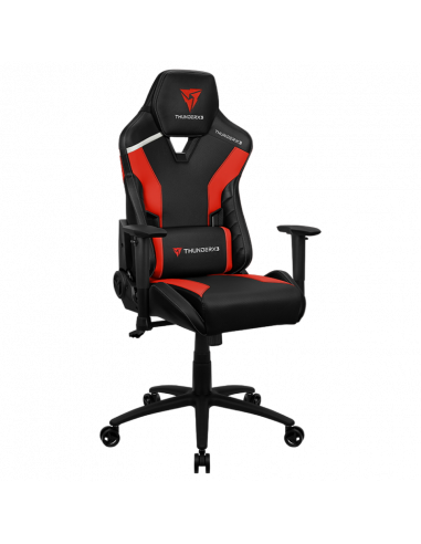 Scaun Gaming ThunderX3 TC3, PU Piele, Negru/Rosu