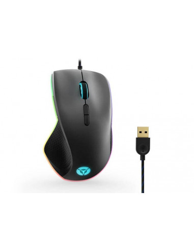 Игровая мышь Lenovo M500, Чёрный/Серый