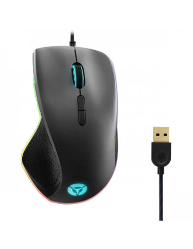 Игровая мышь Lenovo M500, Чёрный/Серый