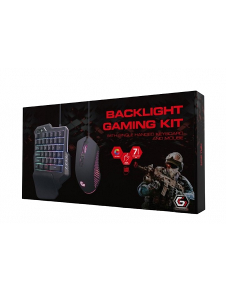 Set Tastatură + Mouse Gembird GGS-IVAR-TWIN, Cu fir, Negru