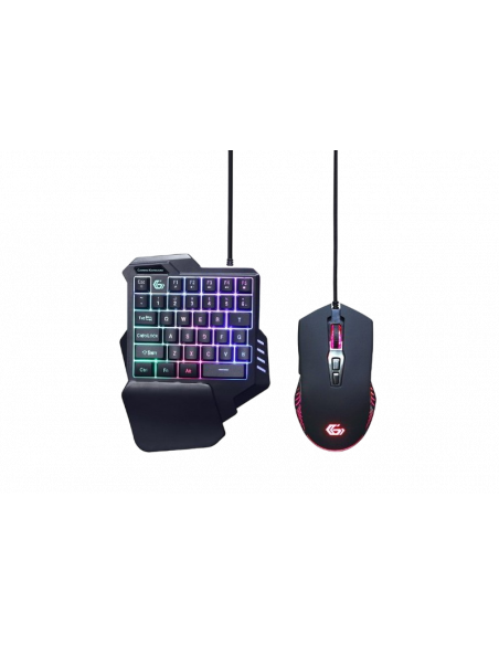 Set Tastatură + Mouse Gembird GGS-IVAR-TWIN, Cu fir, Negru