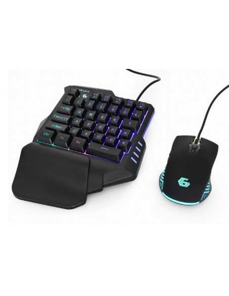Set Tastatură + Mouse Gembird GGS-IVAR-TWIN, Cu fir, Negru