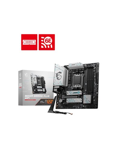 Материнская плата MSI B650M GAMING PLUS WIFI/ AM5/ B650/ DDR5/ mATX