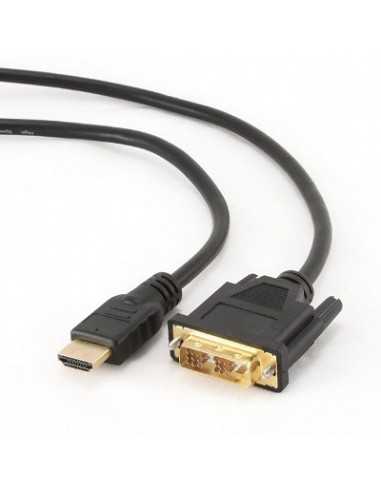 Видеокабели HDMI / VGA / DVI / DP Cable HDMI-DVI-1.8m-Cablexpert-CC-HDMI-DVI-6- 1.8 m- HDMI to DVI 18+1pin single link- male-mal