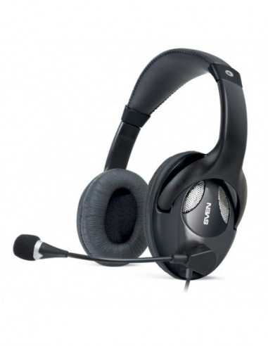 Căști SVEN SVEN AP-670MV- Headphones with microphone- Volume control- 2.5m- Black