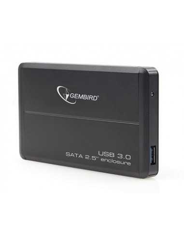 Аксессуары для HDD 2.5, внешние чехлы Gembird EE2-U3S-2- External enclosure for 2.5 SATA HDD with USB3.0(5Gbs) interface- Black