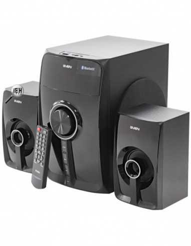 Boxe 2.1 SVEN MS-307 Black- 2.1 20W + 2x10W RMS- Bluetooth v. 2.1 +EDR- Digital LED display- FM-tuner- USB flash- SD card- remot