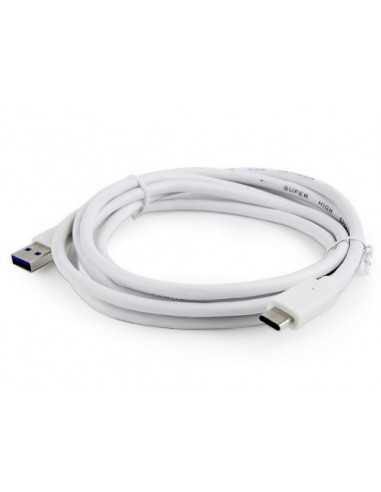 Cabluri USB, periferice Cable USB3.0Type-C-1.8m-Cablexpert CCP-USB3-AMCM-6-W- 1.8 m- USB 3.0 (male) to Type-C (male)- White