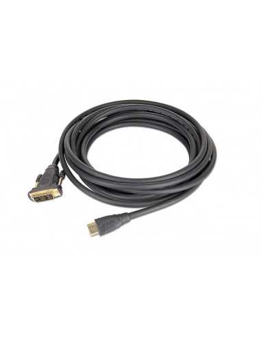 Видеокабели HDMI / VGA / DVI / DP Cable HDMI-DVI-3m-Cablexpert-CC-HDMI-DVI-10- 3m- HDMI to DVI 18+1pin single link- male-male- B