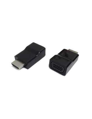 Adaptoare Adapter HDMI-VGA-Gembird AB-HDMI-VGA-001- HDMI to VGA adapter- Converts digital HDMI input (19 pin male- v.1.4) into a