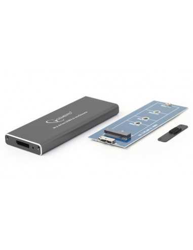 Аксессуары для HDD 2.5, внешние чехлы M.2 SSD External case Gembird EE2280-U3C-01- Type 2230- 2242- 2260- 2280 (for 22 mm)- USB 