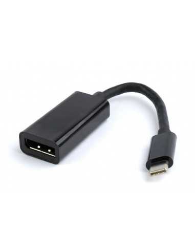 Adaptoare Adapter USB-C-DP-Gembird A-CM-DPF-01- USB-C to DisplayPort- Converts USB C-type male to DisplayPort female adapter