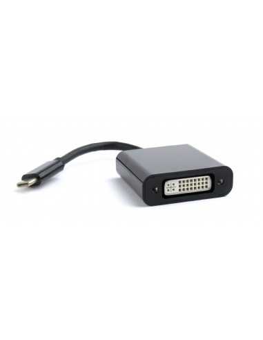 Адаптеры Adapter USB-C-DVI-Gembird A-CM-DVIF-01- USB-C to HDMI- Converts USB C-type male to HDMI female adapter