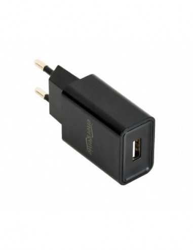 Зарядные устройства беспроводные USB Charger Gembird EG-UC2A-03 Universal AC USB charging adapter- 5 V 2 A- Black