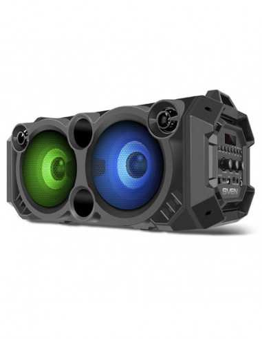 Boxe portabile SVEN SVEN PS-550 Black- Bluetooth Portable Speaker- 36W RMS- Effective multi-colored lighting- LED display- FM tu