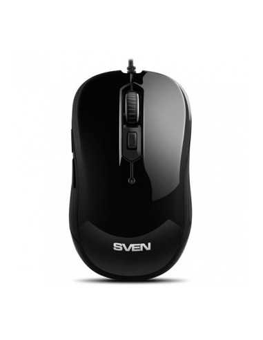 Mouse-uri SVEN SVEN RX-520S- Optical Mouse- Antistress Silent 3200 dpi- USB- Black