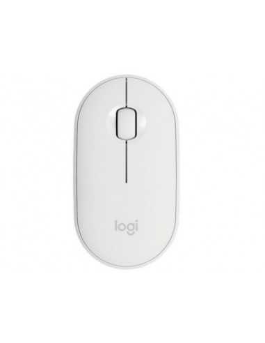 Mouse-uri Logitech Logitech Wireless Mouse Pebble M350 White- Optical Mouse for Notebooks- 1000 dpi- Nano receiver- Blue- Retail