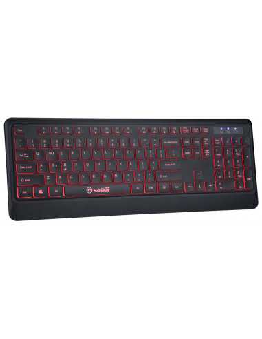 Tastaturi Marvo MARVO K627- Gaming Keyboard- 114 keys- 10 multimedia keys- 10 anti-gosting keys- backlight: 3 colors- USB- EN la