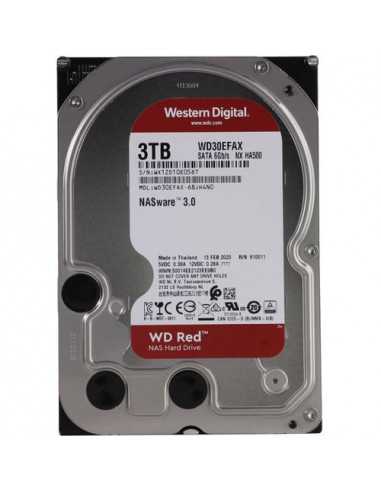 Настольное хранилище HDD 3.5 3.5 HDD 3.0TB Western Digital WD30EFAX Caviar Red NAS- SMR Drive- IntelliPower- 5400rpm- 256MB- SAT