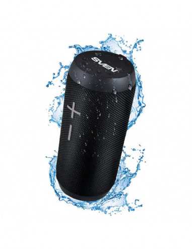 Портативные колонки SVEN SVEN PS-210 Black- Bluetooth Waterproof Portable Speaker- 12W RMS- Water protection (IPx6)- Support for