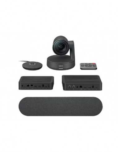 Sistem de videoconferință Logitech Video Conferencing System Rally Ultra-HD- 4K (2160p 30fps)- Total Room Coverage 260h x 190v-