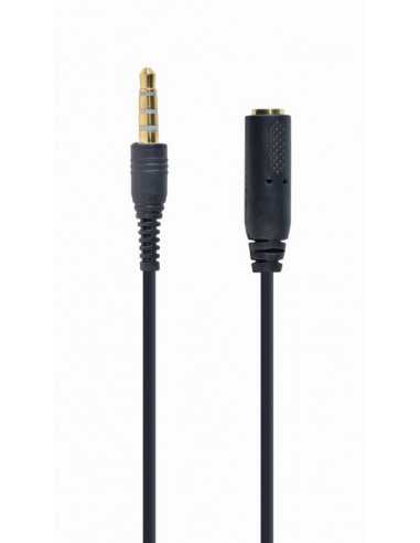 Audio: cabluri, adaptoare Audio cable CCA-419 Cablexpert 3.5 mm 4-pin audio cross-over adapter cable- black