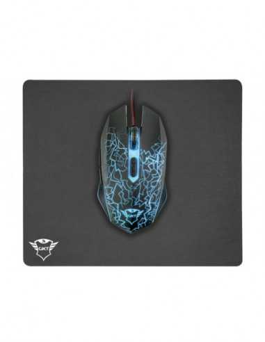 Mouse-uri Trust Trust GXT 783 Izza Gaming Mouse Mouse Pad (245x210)- Fully illuminated top- Rubberized top cover for a firm grip