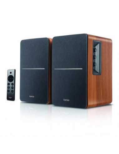 Boxe 2.0 Edifier R1280DBs Brown- 2.0 42W (2x21W) RMS- Audio In: Qualcomm Bluetooth 5.0- RCA x2- optical- coaxial- AUX- Subwoofer