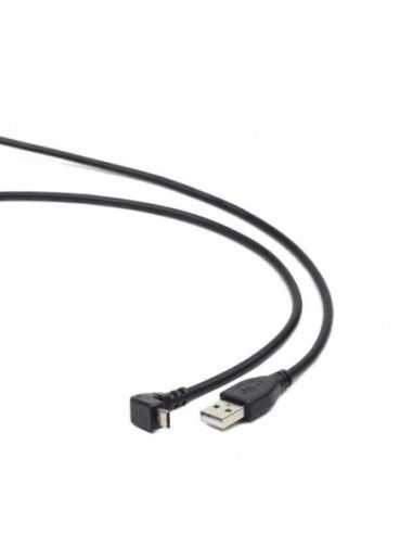 Кабели USB, периферия Cable Micro-USB- CCP-mUSB2-AMBM90-6- Angled Male A plug to male Micro-B plug USB 2.0 cable- 1.8 m