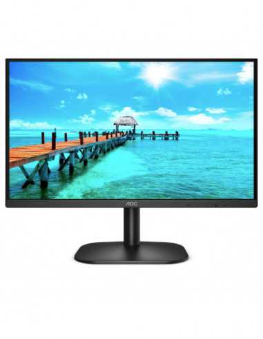 Мониторы LCD 24 дюймов 23.8 AOC IPS LED 24B2XDA Black Borderless (4ms- 20M:1- 250cd- 1920x1080- 178178- VGA- DVI- HDMI- Speakers