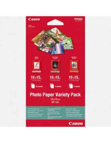 Листовая фотобумага Paper Canon Variety Pack VP101S-Photo Paper Variety Pack 10x15cm VP-101 (20 sheets) (Glossy Photo paper 10x1