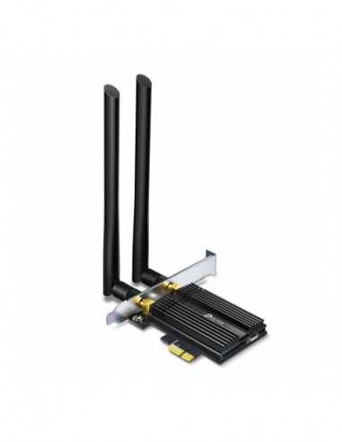 Adaptoare fără fir PCI, USB TP-LINK Archer TX50E AX3000 Wi-Fi 6 + Bluetooth PCI Express Adapter- 2402Mbps on 5GHz + 574Mpbs on 2