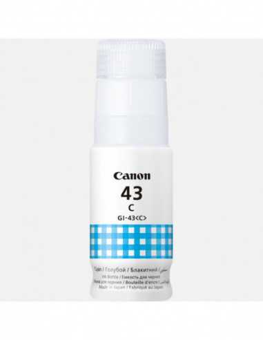 Cartuș de cerneală Canon Ink Bottle Canon INK GI-43 C (4672C001)- Cyan- 60ml for Canon Pixma G640540- 8000 pages.