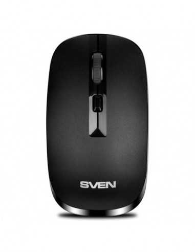 Мыши SVEN SVEN RX-260W Wireless- Optical Mouse- 2.4GHz- Nano Receiver- 80012001600 dpi- USB- Black