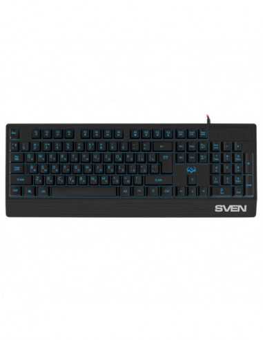 Tastaturi SVEN SVEN KB-G8300 Gaming Keyboard- membrane with tactile feedback-104 keys- 12Fn-keys- Backlight- 1.8m- USB- Special