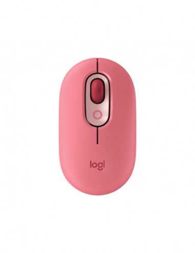 Mouse-uri Logitech Logitech POP Mouse Wireless Mouse with Customizable Emoji- Multi-device- SilentTouch- SmartWheel- 2 Programma