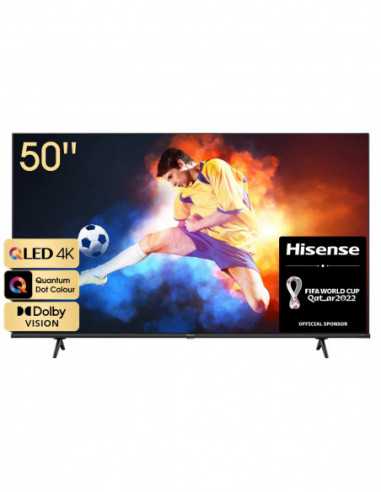 Televizoare 50 LED TV Hisense 50E7HQ- QLED Black (3840x2160 UHD Quantum Dot Display- SMART TV (VIDAA OS)- 3 x HDMI2.0- 2 x USB-